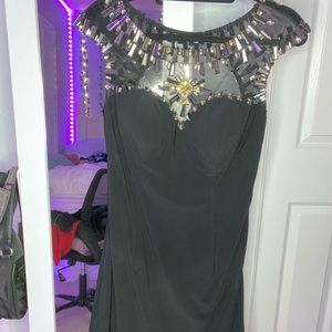 Black Dress with Jewels